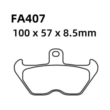 Motorcycle disc brake pads and pads FA407, suitable for BMW K 100 1100 1200 R80 850.