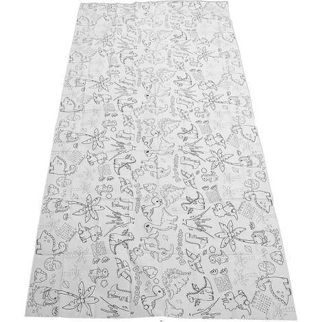 Nappe décorative grand format avec motif dinosaure (274 x 137 cm) pour pique-nique en extérieur, anniversaire d'enfant, etc. (1 pièce) (1/5)