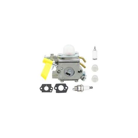 FENOPLASTICAKit de carburateur 5 pièces comprenant joint et bougie, compatible avec les carburateurs 30 cm3 RY09050 ZAMA C1U-H60 309368001, accessoires pour tondeuses à gazon (1/4)