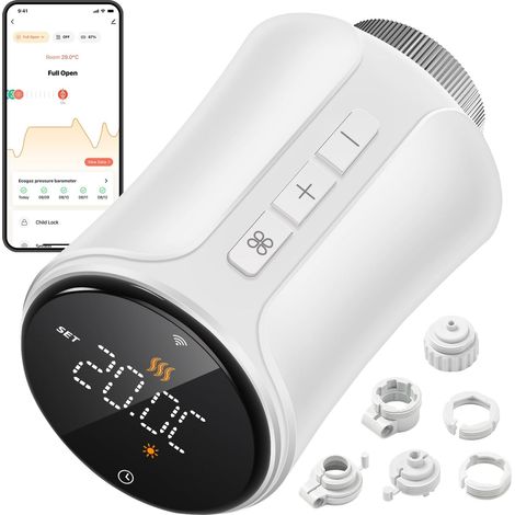 Vanne de Radiateur Thermostatique Intelligente Connectée en Wi-FI (1/5)