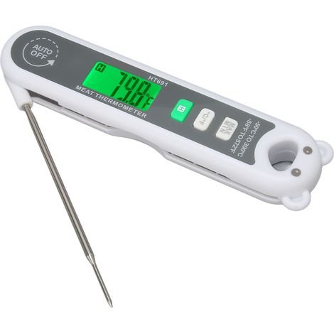 Thermomètre de cuisson numérique étanche à écran LCD pliable, sonde de température alimentaire -50°C à 300°C, indicateur de chaleur portable pour barbecue et cuisine (1/5)