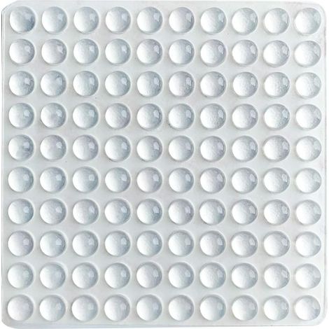 Paquete de 100 almohadillas adhesivas para cajones, tablas de cortar, encimeras de cristal, muebles pequeños y armarios de cocina, de goma transparente.