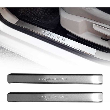OMAC Couverture de Seuil de porte Compatible avec VW Golf V VI VII 2003-2019 inox chromé Exclusive 2Pcs (1/5)