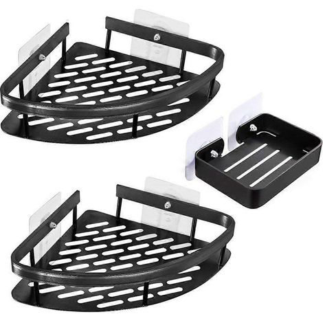 étagères d'angle pour salle de bain, organisateur de shampoing et de savon pour la cuisine et la buanderie (1/5)