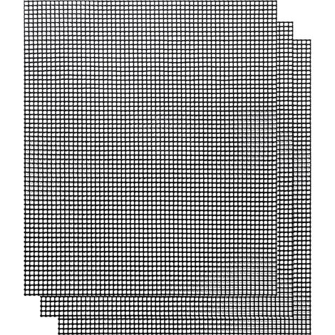 Tapis De Cuisson En Silicone Résistant À La Chaleur - Grille De Barbecue En Fibre De Verre - Pour Four Grill Et Feu Ouvert - 40 X 33 Cm - 1 Pièce (1/5)