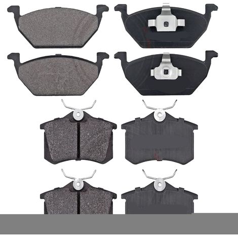 KIT PASTIGLIE FRENO ANTERIORI E POSTERIORI compatibile con SEAT TARRACO (KN2) / PASTIGLIE FRENANTI AUTO OEM P 85 144 P 85 126,P 85 124 / SOSTITUZIONE DIRETTA / BASSA POLVERE / SILENZIOSO (1/4)