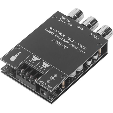 Audio-Leistungsverstärkerplatine 100W Bluetooth 5.0 Zweikanal-Stereo-Audioempfängerplatine DC12-24V (1/5)