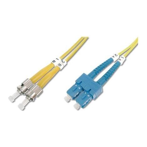 Jarretière fibre optique - WP - WPC-FP0-9STSC-030 - OS2 - 3 m - ST vers SC, pour liaison et raccordement de réseau fibre optique (1/4)