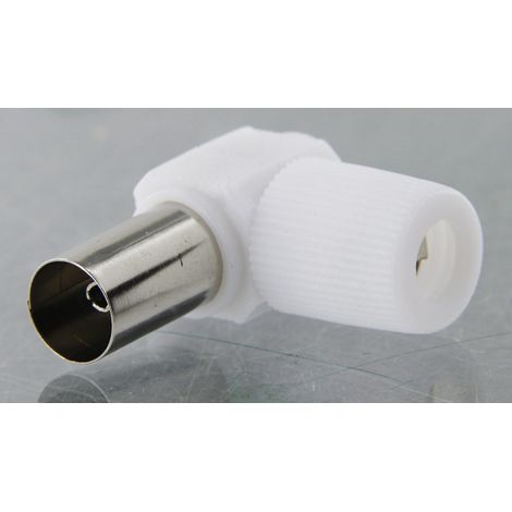 Koaxialstecker gebogen Durchmesser 9,52 mm Dhome - Weiblich - Durchmesser 9,52 mm