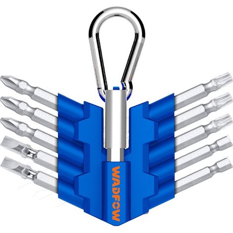 Coffret d'embouts WADFOW PH1 50 mm 11 pièces, acier Cr-V, comprend un support et une variété d'embouts