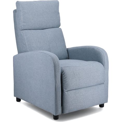 Home Heavenly®- Sillón Relax NEXUS cómodo y Compacto, Butaca reclinable con reposapiés Color: Gris