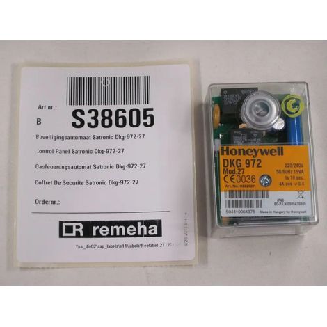 Remeha Unité de commande DKG 972 Mod 27 Gas 1010/1, S38605
