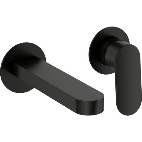 Miscelatore lavabo a scomparsa in ottone kit finitura nera - Montain