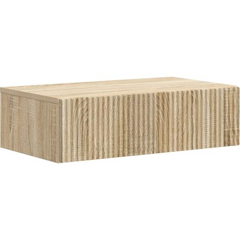 Wandmontierter Beistelltisch Sonoma-Eiche 59 x 34,5 x 17 cm vidaXL