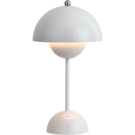 Kabellose LED-Tischlampe – Pilzlampe – 3 Farben dimmbar – Nordische Retro-Nachttischlampe – Dauerlicht in Pilzform – Schlafzimmer-Schreibtischlampe MUMU