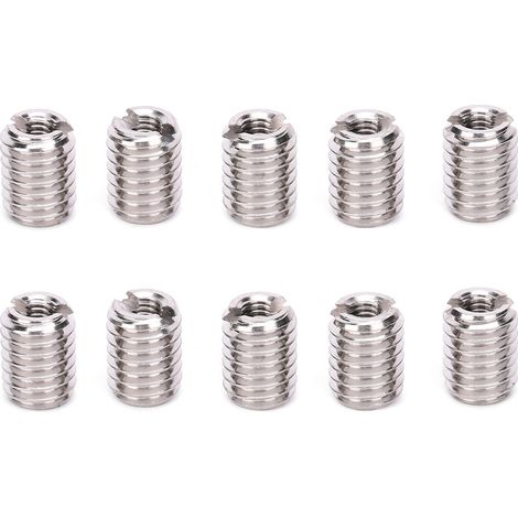 10 inserts filetés, outil de réparation, écrou réducteur mâle/femelle, visserie en acier inoxydable
