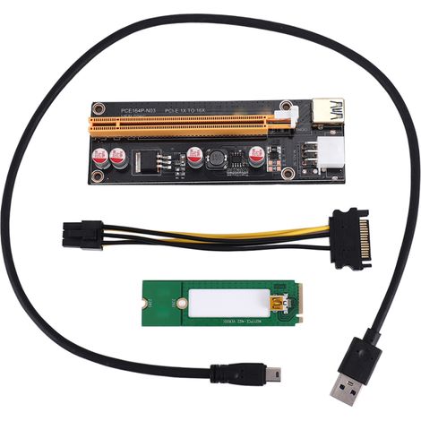 Geeignet für M.2 zu USB 3.0 PCIe 16-Port x1 Erweiterungskarte mit Netzteil (1/5)