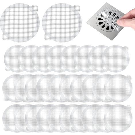 Grille de bonde de douche Autocollants anti cheveux