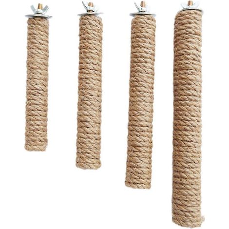 Support en bois pour perroquet, bâtonnet à griffes, tige de support confortable, jouet pour perroquet (1/4)