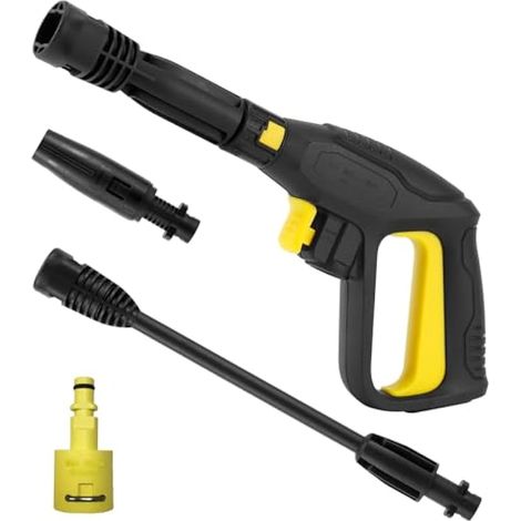 Kit de Pistolet de Nettoyeur Haute Pression Hierbla 2175 Psi pour Karcher K2-K7 Accessoires de Nettoyeur Haute Pression de Remplacement pour Tuyau Système de Connexion Rapide avec buse réglable (1/3)