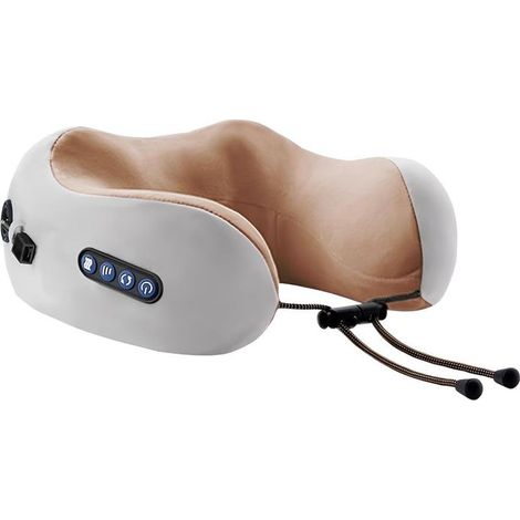Masseur Cou et Cervical, Appareil Massage de Cervicales, Coussin Massant en U Portable, Appareil de massage de la nuque, pour Maison, Bureau et Voyage (Marron) (1/5)