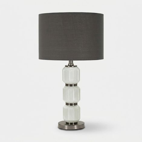Tischlampe aus Glas und Stoff Bright Three (1/5)
