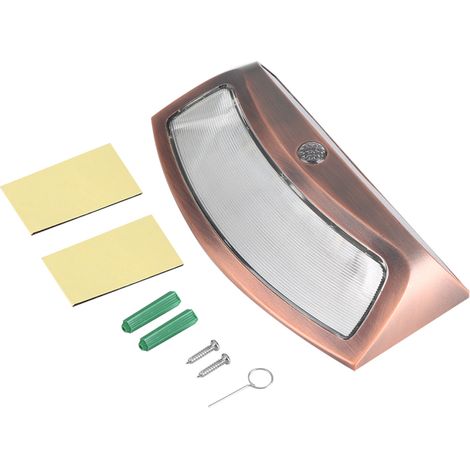 1 Applique murale solaire, 5 LED, blanc chaud 3000-3500K, IP55, pour allée extérieure, escalier, porche, patio (1/5)
