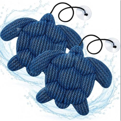Eponge Absorbante Spa, Réutilisable Eponge Piscine, Balles Filtrantes Piscine en Forme de Tortue, Accessoires Piscine pour Bain à Remous, Utilisation dans Spa et Piscine (1/5)