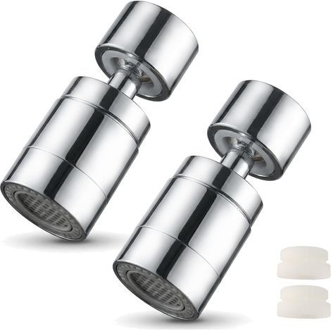 Faucet aerators, M22 and M24 threads, 360-degree rotation, 80-degree tilt, water-saving, for kitchen and bathroom (1/5)