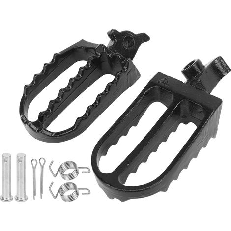 1 Paire Repose-pieds Noir Acier Inoxydable 304 Antirouille Stable Adhérence Remplacement Avant Pour Tenere 700 (1/5)