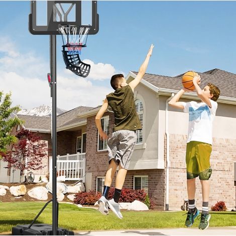 CHICFURN Rebotador de baloncesto 35,6 x 35,6 x 75,5 cm negro, rotación 360°, entrenamiento (1/5)