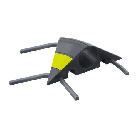 Protège câble RS PRO, Ø interne: 60mm, long. 1m, Caoutchouc Noir/Jaune ( Prix pour 1 )