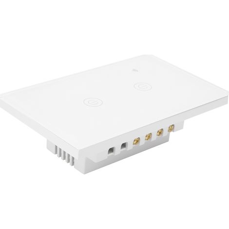 Interrupteur Double WiFi GT-121-2 Compatible Alexa, Contrôle à Distance d'Éclairage, 100-240VAC