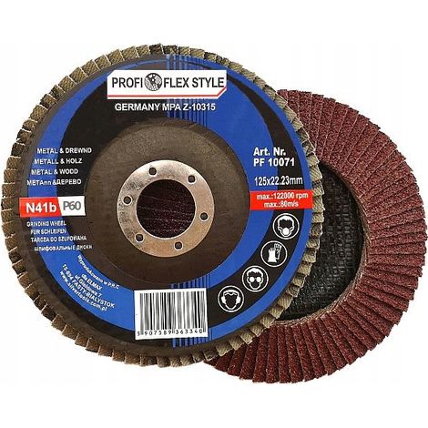 Disco abrasivo Silver profi-flex 125 p 60 125 mm grana 60 (1/3)