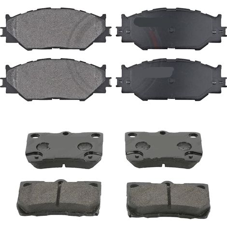 KIT PASTIGLIE FRENO ANTERIORI E POSTERIORI compatibile con LEXUS LS (F5) / PASTIGLIE FRENANTI AUTO OEM P83075,P83076 / SOSTITUZIONE DIRETTA / BASSA POLVERE / SILENZIOSO