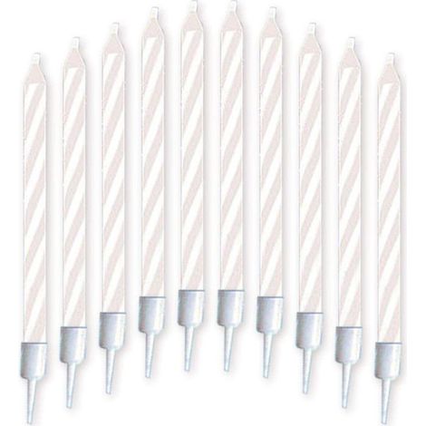 Bougies d'Anniversaire - Magiques - Rallumables - Blister de 10 - 5 cm - Décoration de fête (1/3)