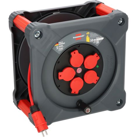 Avvolgicavo professionale Brennenstuhl Cube KA 5110 5 (50m H07BQ-F 3G1.5)