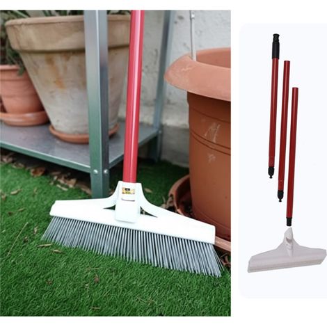 Spazzola per pettinare l'rba artificiale e i tappeti. Manico di 129,5 cm. Spazzola di 30,5 cm (1/5)