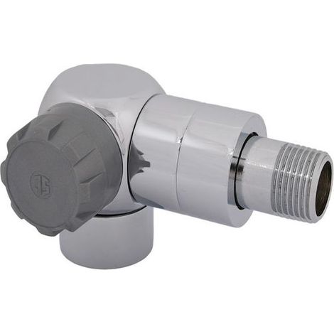 JS THERMOSTATVENTIL WINKELECKFORM ANSCHL. LINKS,DN15,1/2",REINWEISS