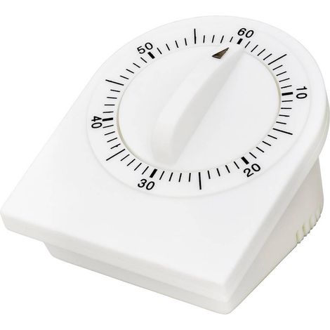 Timer meccanico ADE, fino a 59 minuti, 7,5 x 9,5 x 6,5 cm, bianco