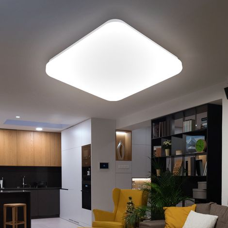 LED Decken Lampe Wohn Ess Zimmer Flur Beleuchtung Leuchte quadratisch Globo 41626-18 (1/5)