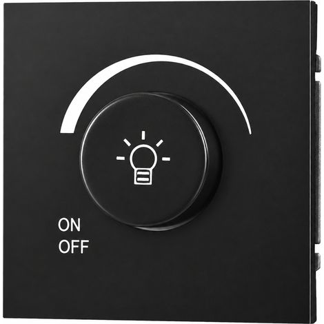 Interrupteur variateur 500W Série Z noir PC ignifuge sans prise 13 × 9 × 10 cm – Livraison gratuite