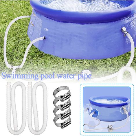 Tuyau De Filtration Pour Piscine Hors Sol - Polyéthylène Flexible - Diamètre 32 Mm - Longueur 150 Cm - Compatible Pompe 330 À 1000 GPH - Lot De 2 (1/5)