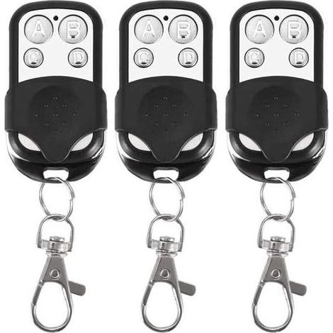 Lot de 3 tlcommandes universelles, Code Fixe, avec frquence de 433,92 MHz, pour Portail Automatique (1/5)