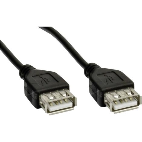 Cavo di prolunga Akyga AK-USB-06 2x USB A 2.0 femmina-femmina, 1,8 m (1/2)