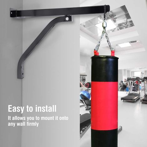 Wandhalterung für Boxsäcke bis 100 kg, Boxsackhalter, robuster Boxaufhänger für Boxwerkzeug, Boxständer-Zubehör