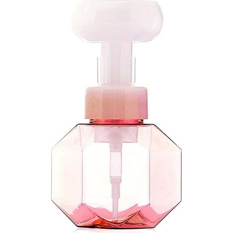 Filiyano-Flacon pompe en mousse plastique, en forme de fleur, 300 ml, rose, avec distributeur séparé (1/5)