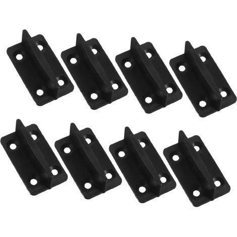 lot de 8 guide de sol pour porte de grange coulissante, acier (1/5)
