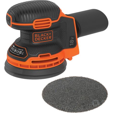 Ponceuse excentrique sans fil 18V - Plateau de 125 mm - Vitesse de 12 000 orb/min - Orbite : 1,3 mm, Noir/Orange, Sans batterie ni chargeur (1/5)