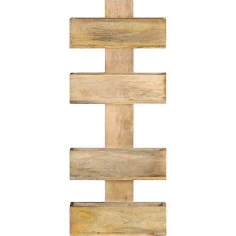 Porte-revue mural 30x11x72 cm Bois de manguier solide CFW875680 (1/5)